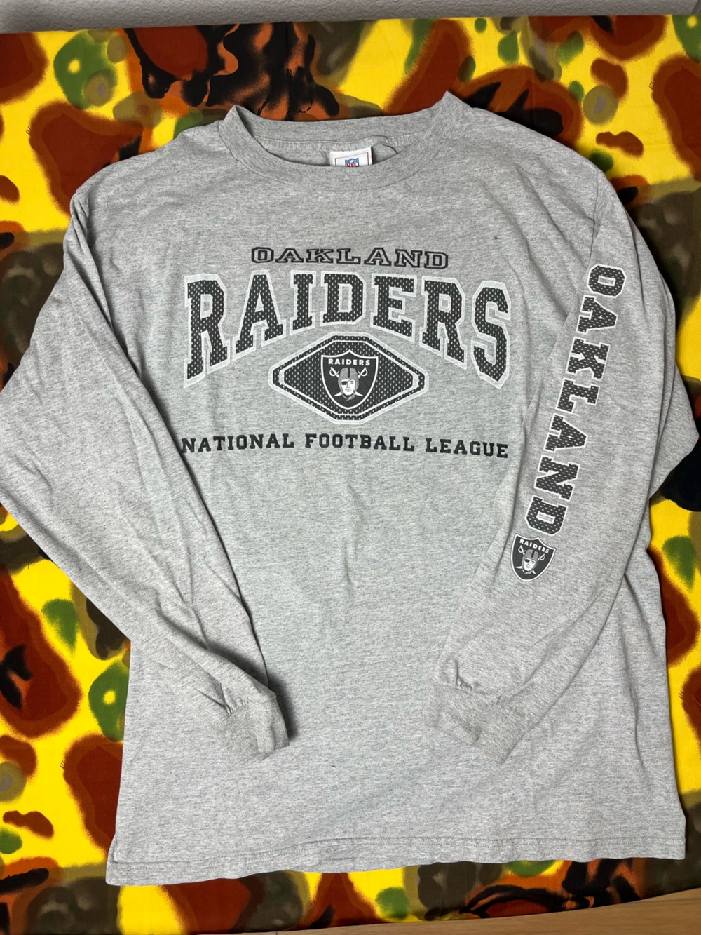 Y2K NFL thrashed NFL Oakland Raiders long sleeve shirt